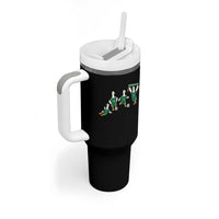Funny Mexico Merlin the Duck Playing Soccer Graphic Tumbler With Handle Mexican Spirit Football Fans Cheer