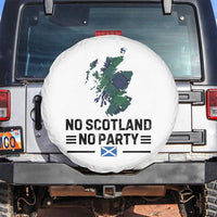 No Scotland No Party Tartan Plaid and Map Spare Tire Cover Vintage Scottish Football Supporter Sports Fans Spirit