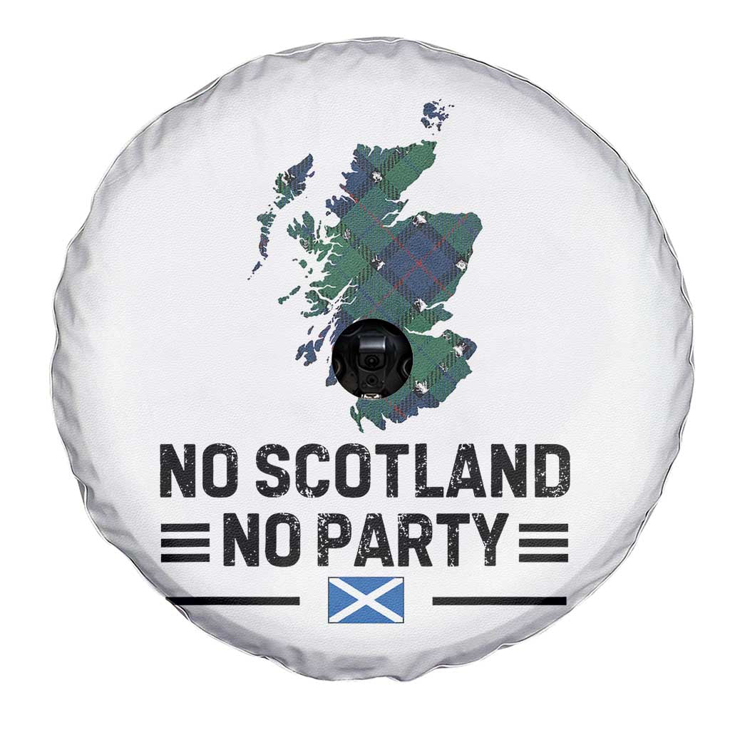 No Scotland No Party Tartan Plaid and Map Spare Tire Cover Vintage Scottish Football Supporter Sports Fans Spirit