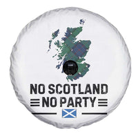 No Scotland No Party Tartan Plaid and Map Spare Tire Cover Vintage Scottish Football Supporter Sports Fans Spirit