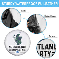 No Scotland No Party Tartan Plaid and Map Spare Tire Cover Vintage Scottish Football Supporter Sports Fans Spirit
