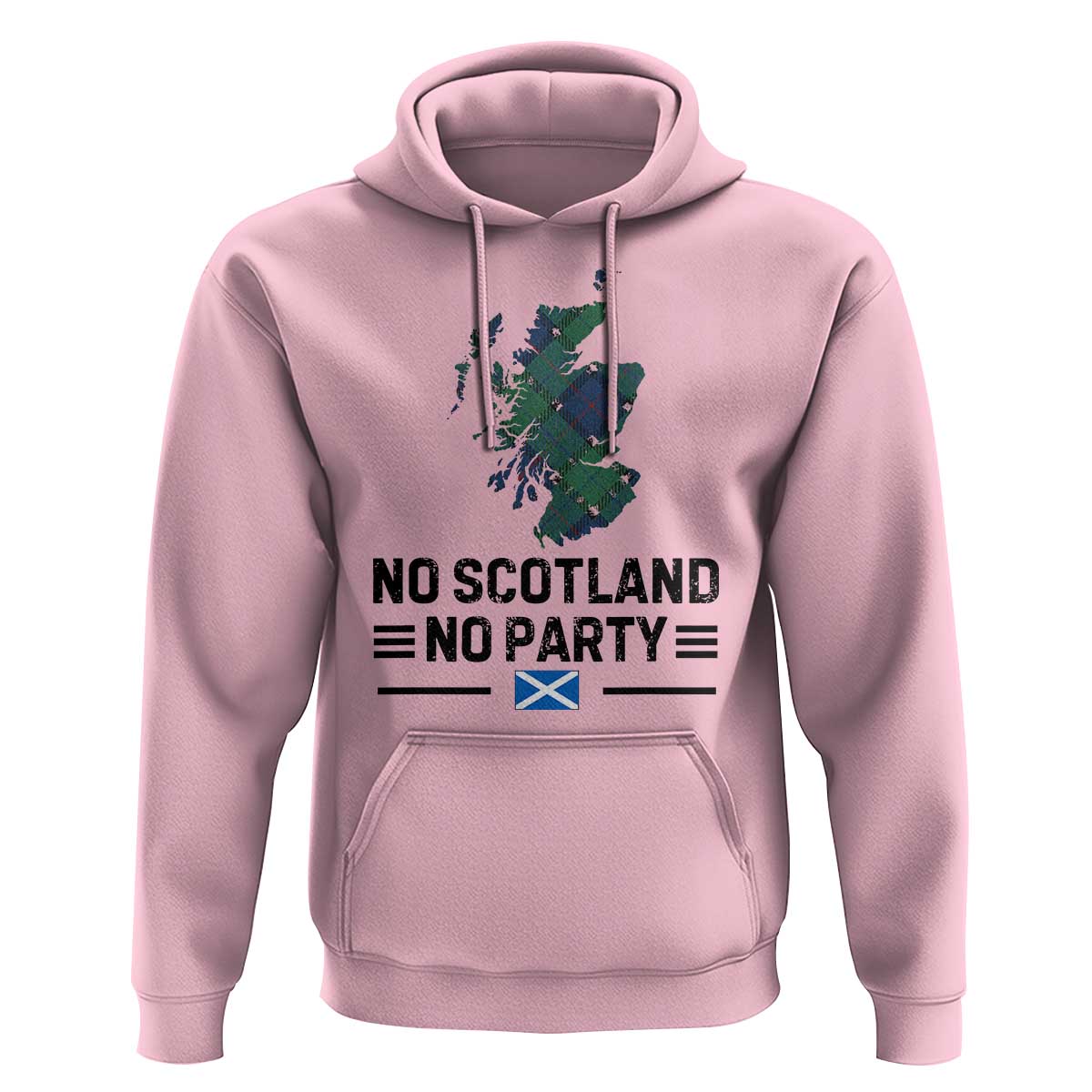 No Scotland No Party Tartan Plaid and Map Hoodie Vintage Scottish Football Supporter Sports Fans Spirit