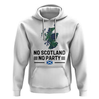 No Scotland No Party Tartan Plaid and Map Hoodie Vintage Scottish Football Supporter Sports Fans Spirit