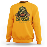 Zodiac Queen Cancer Season Retro Camo Camouflage Graphic Sweatshirt June July Horoscope Birthday Gift Melanin Women
