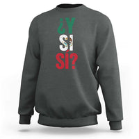 Y Si Si Vintage Mexican Flag Sweatshirt What If Spanish Slang Mexico Soccer Football Fans
