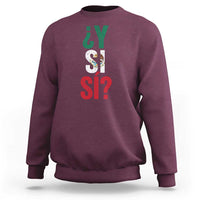 Y Si Si Vintage Mexican Flag Sweatshirt What If Spanish Slang Mexico Soccer Football Fans