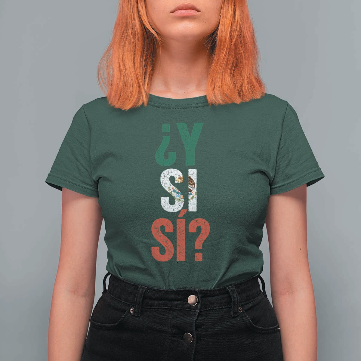 Y Si Si Vintage Mexican Flag T Shirt For Women What If Spanish Slang Mexico Soccer Football Fans