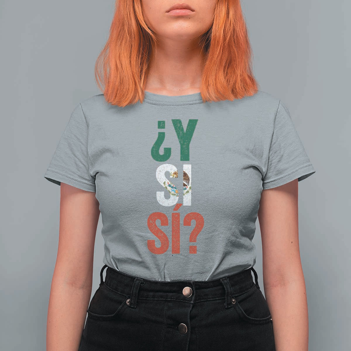 Y Si Si Vintage Mexican Flag T Shirt For Women What If Spanish Slang Mexico Soccer Football Fans