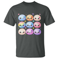 Kawaii Glitter Dumpling Bao Dim Sum Graphic T Shirt Cute Pastel Foodie Squishy Hearts and Flowers