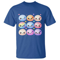 Kawaii Glitter Dumpling Bao Dim Sum Graphic T Shirt Cute Pastel Foodie Squishy Hearts and Flowers