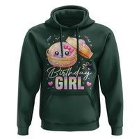 Kawaii Birthday Girl Glitter Dumpling Graphic Hoodie Cute Pink Bow Dim Sum Party Gift
