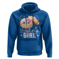 Kawaii Birthday Girl Glitter Dumpling Graphic Hoodie Cute Pink Bow Dim Sum Party Gift