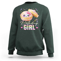 Kawaii Birthday Girl Glitter Dumpling Graphic Sweatshirt Cute Pink Bow Dim Sum Party Gift