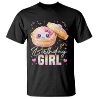 Kawaii Birthday Girl Glitter Dumpling Graphic T Shirt Cute Pink Bow Dim Sum Party Gift
