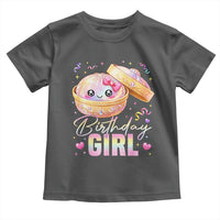 Kawaii Birthday Girl Glitter Dumpling Graphic Toddler T Shirt Cute Pink Bow Dim Sum Party Gift
