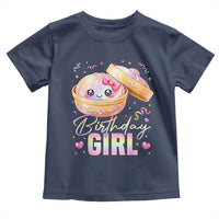 Kawaii Birthday Girl Glitter Dumpling Graphic Toddler T Shirt Cute Pink Bow Dim Sum Party Gift