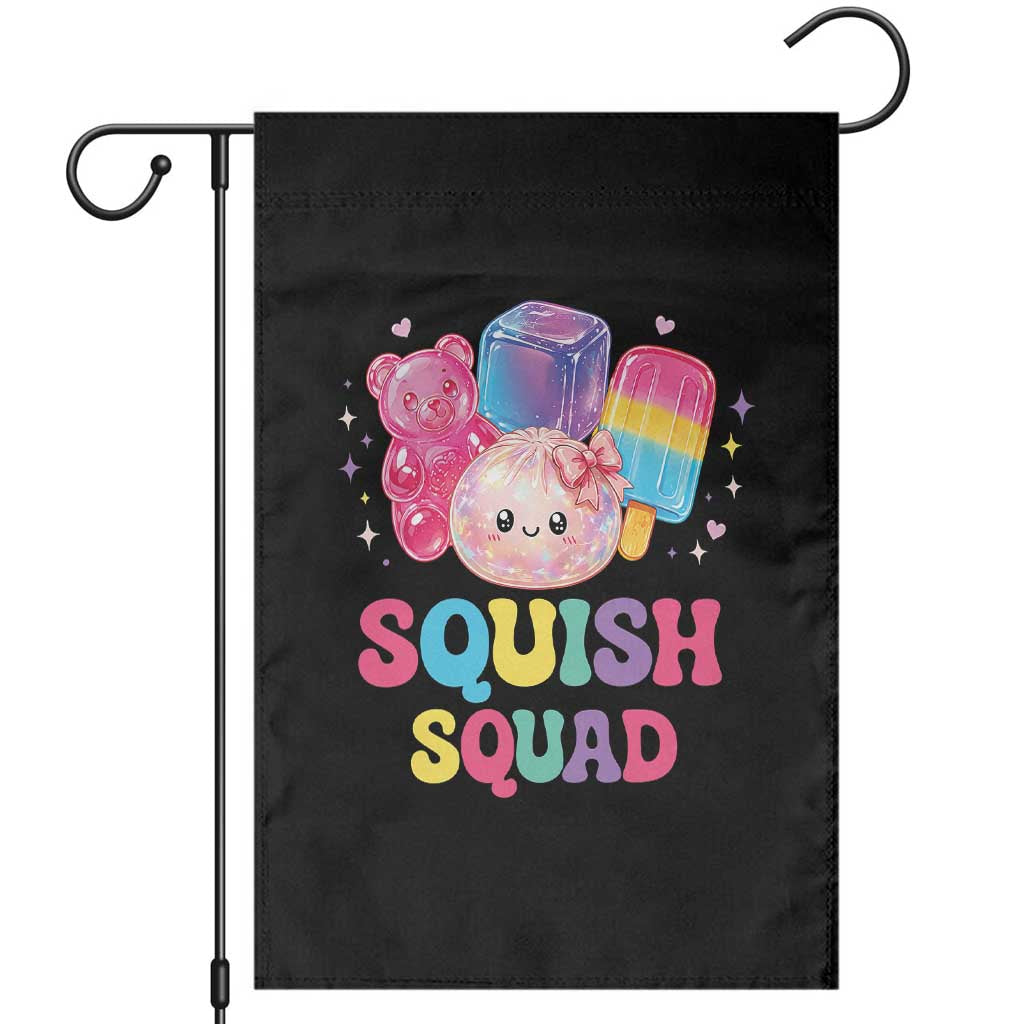Squish Squad Kawaii Glitter Dumpling and Candy Graphic Garden Flag Cute Gummy Bear Popsicle
