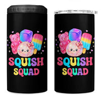 Squish Squad Kawaii Glitter Dumpling and Candy Graphic 4 in 1 Can Cooler Tumbler Cute Gummy Bear Popsicle