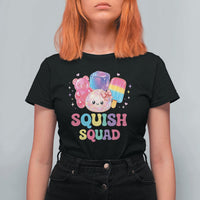 Squish Squad Kawaii Glitter Dumpling and Candy Graphic T Shirt For Women Cute Gummy Bear Popsicle