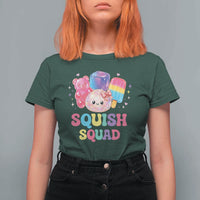 Squish Squad Kawaii Glitter Dumpling and Candy Graphic T Shirt For Women Cute Gummy Bear Popsicle