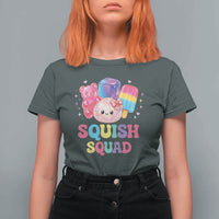 Squish Squad Kawaii Glitter Dumpling and Candy Graphic T Shirt For Women Cute Gummy Bear Popsicle