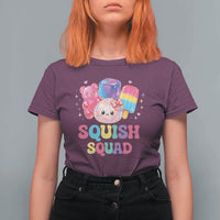 Squish Squad Kawaii Glitter Dumpling and Candy Graphic T Shirt For Women Cute Gummy Bear Popsicle