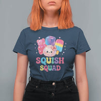 Squish Squad Kawaii Glitter Dumpling and Candy Graphic T Shirt For Women Cute Gummy Bear Popsicle