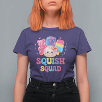 Squish Squad Kawaii Glitter Dumpling and Candy Graphic T Shirt For Women Cute Gummy Bear Popsicle