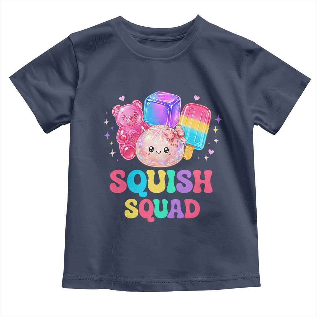 Squish Squad Kawaii Glitter Dumpling and Candy Graphic Toddler T Shirt Cute Gummy Bear Popsicle