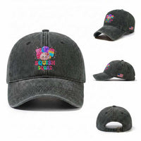 Squish Squad Kawaii Glitter Dumpling and Candy Graphic Washed Cotton Baseball Cap Cute Gummy Bear Popsicle