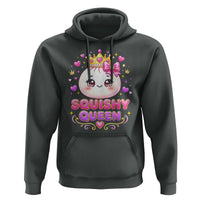 Squishy Queen Kawaii Glitter Dumpling Graphic Hoodie Cute Tiara Crown and Pink Bow