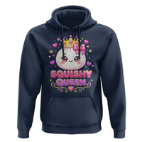 Squishy Queen Kawaii Glitter Dumpling Graphic Hoodie Cute Tiara Crown and Pink Bow