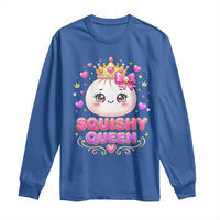 Squishy Queen Kawaii Glitter Dumpling Graphic Long Sleeve Shirt Cute Tiara Crown and Pink Bow