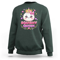 Squishy Queen Kawaii Glitter Dumpling Graphic Sweatshirt Cute Tiara Crown and Pink Bow