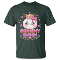 Squishy Queen Kawaii Glitter Dumpling Graphic T Shirt Cute Tiara Crown and Pink Bow
