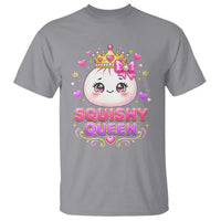 Squishy Queen Kawaii Glitter Dumpling Graphic T Shirt Cute Tiara Crown and Pink Bow