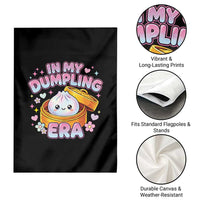 In My Dumpling Era Kawaii Pastel Graphic Garden Flag Retro Groovy Glitter Bao Steamer Basket