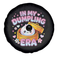 In My Dumpling Era Kawaii Pastel Graphic Spare Tire Cover Retro Groovy Glitter Bao Steamer Basket