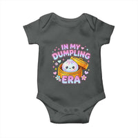 In My Dumpling Era Kawaii Pastel Graphic Baby Onesie Retro Groovy Glitter Bao Steamer Basket