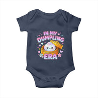 In My Dumpling Era Kawaii Pastel Graphic Baby Onesie Retro Groovy Glitter Bao Steamer Basket