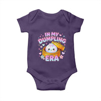 In My Dumpling Era Kawaii Pastel Graphic Baby Onesie Retro Groovy Glitter Bao Steamer Basket