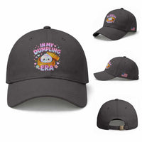 In My Dumpling Era Kawaii Pastel Graphic Baseball Cap Retro Groovy Glitter Bao Steamer Basket