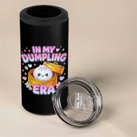 In My Dumpling Era Kawaii Pastel Graphic 4 in 1 Can Cooler Tumbler Retro Groovy Glitter Bao Steamer Basket