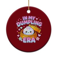 In My Dumpling Era Kawaii Pastel Graphic Ceramic Ornament Retro Groovy Glitter Bao Steamer Basket