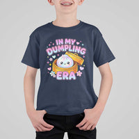 In My Dumpling Era Kawaii Pastel Graphic T Shirt For Kid Retro Groovy Glitter Bao Steamer Basket