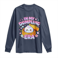 In My Dumpling Era Kawaii Pastel Graphic Long Sleeve Shirt Retro Groovy Glitter Bao Steamer Basket