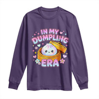 In My Dumpling Era Kawaii Pastel Graphic Long Sleeve Shirt Retro Groovy Glitter Bao Steamer Basket
