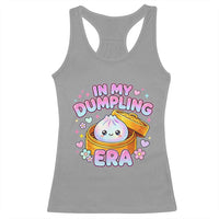 In My Dumpling Era Kawaii Pastel Graphic Racerback Tank Top Retro Groovy Glitter Bao Steamer Basket