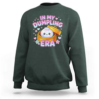In My Dumpling Era Kawaii Pastel Graphic Sweatshirt Retro Groovy Glitter Bao Steamer Basket