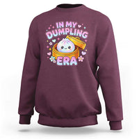 In My Dumpling Era Kawaii Pastel Graphic Sweatshirt Retro Groovy Glitter Bao Steamer Basket